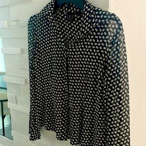 Beautiful Silk Blouse. See-through